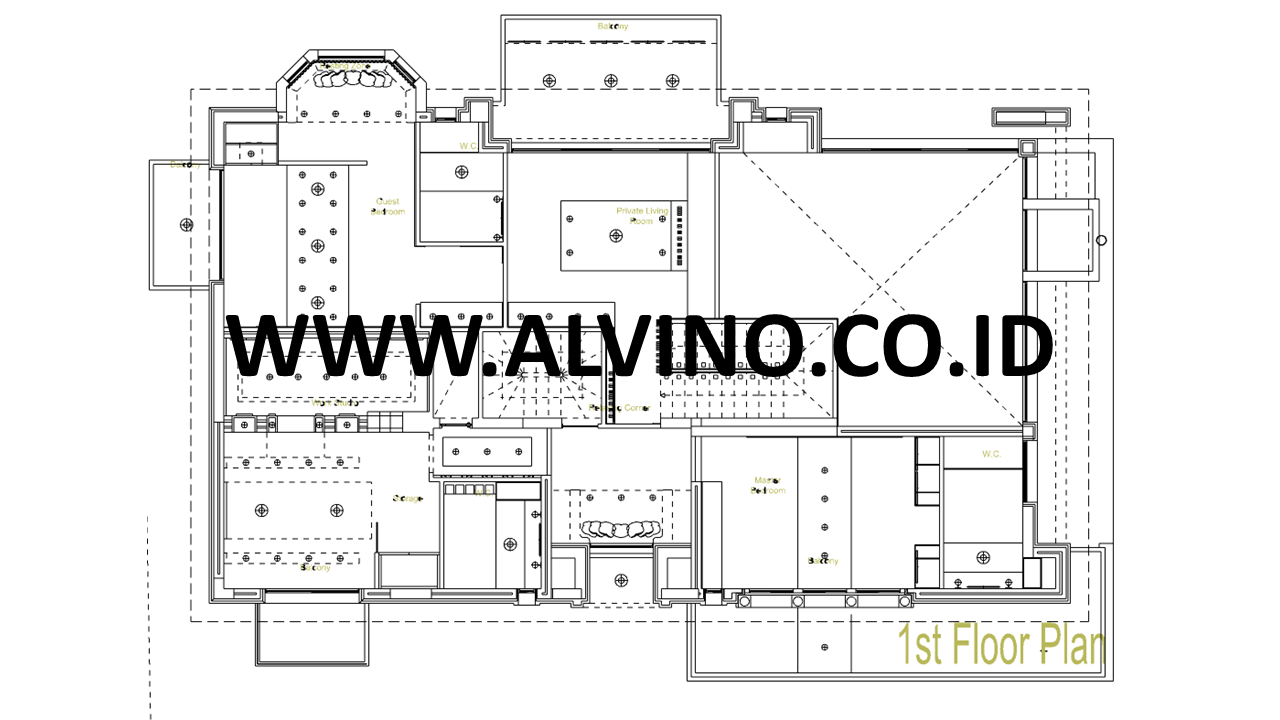 DENAH RUMAH BY ALVINO