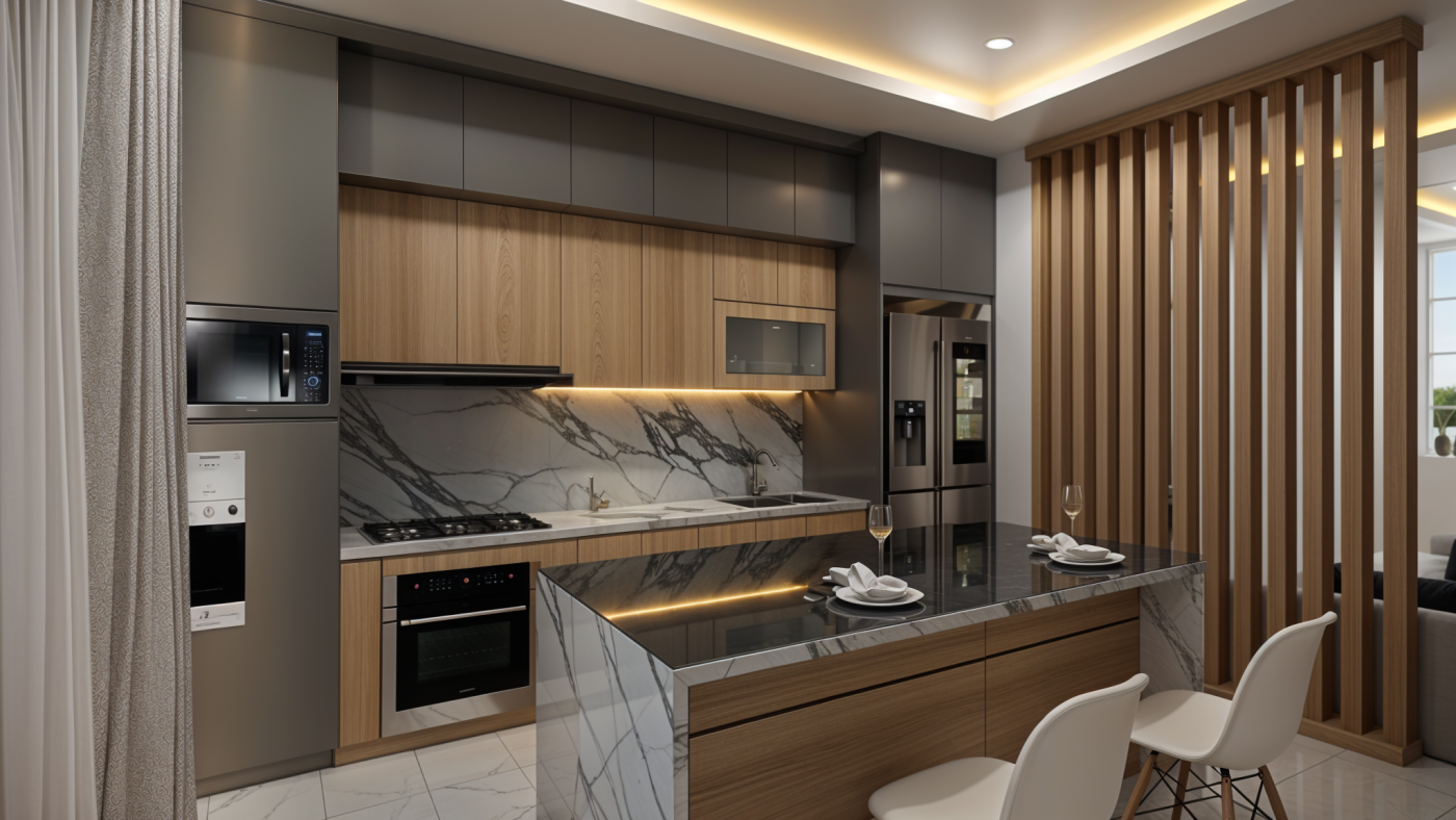 pembuatan kitchen set custom Cikarang jasa kitchen set minimalis Cikarang desain kitchen set modern Cikarang harga kitchen set custom Cikarang