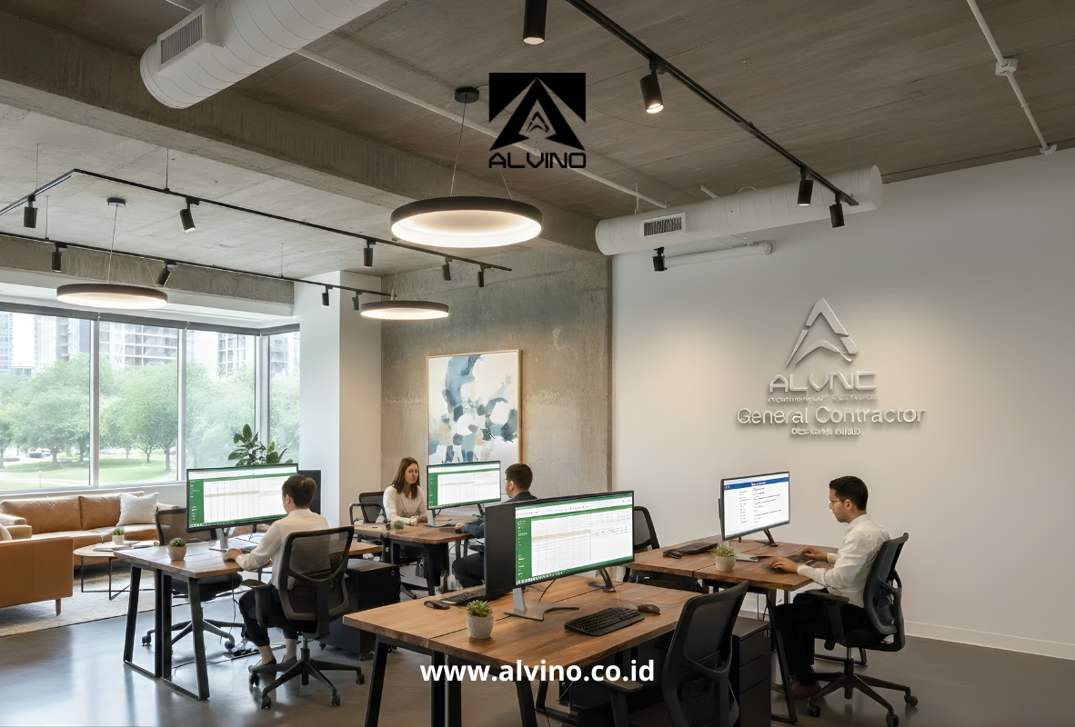 Ruang Kerja Staff Modern